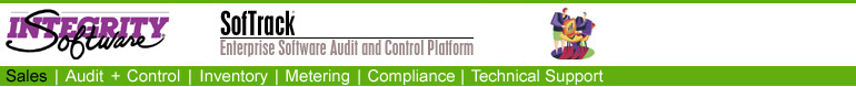 Software Metering Website Navigation Toolbar