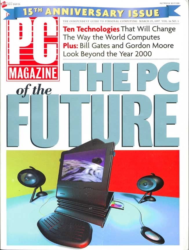 PC Magazine's 15th Anniversary edition includes SofTrack - Cover